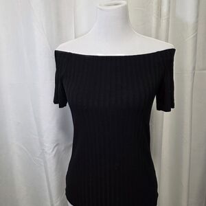 H&M Black Ribbed Top